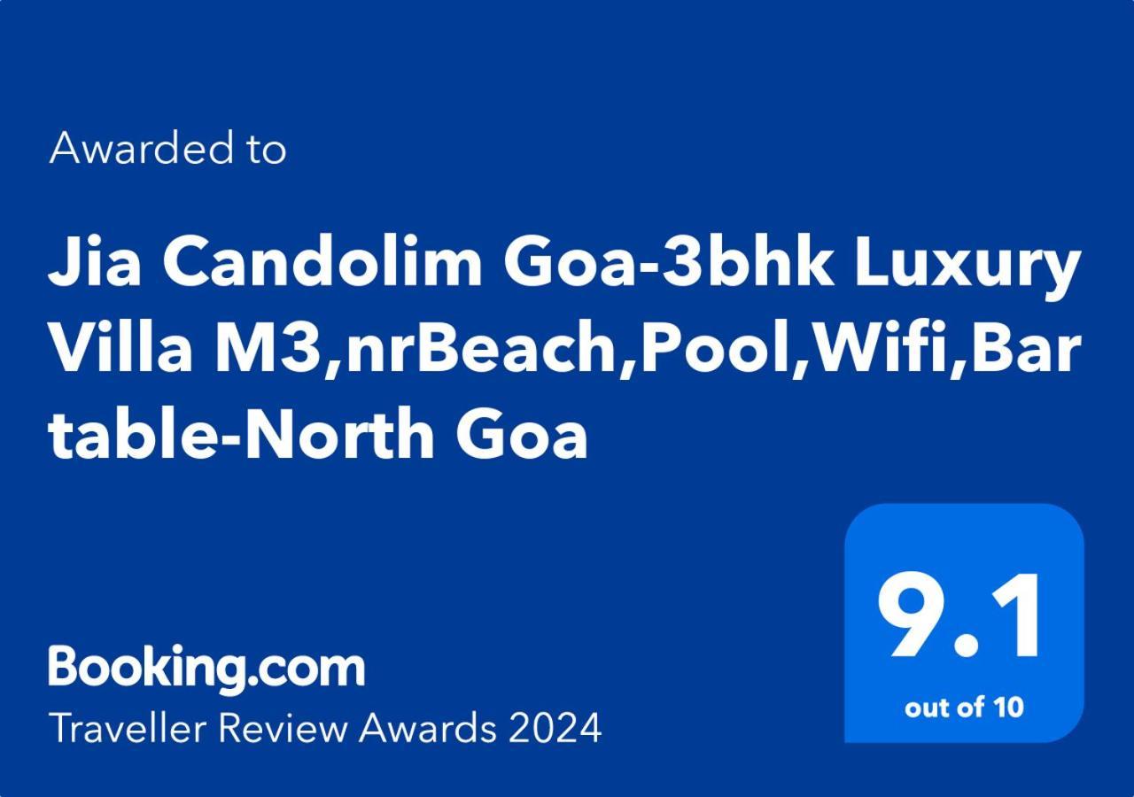Villa M - Jia 3- 3Bhk In Candolim, Pool Facing, Near Beach, Breakfast Included Luaran gambar