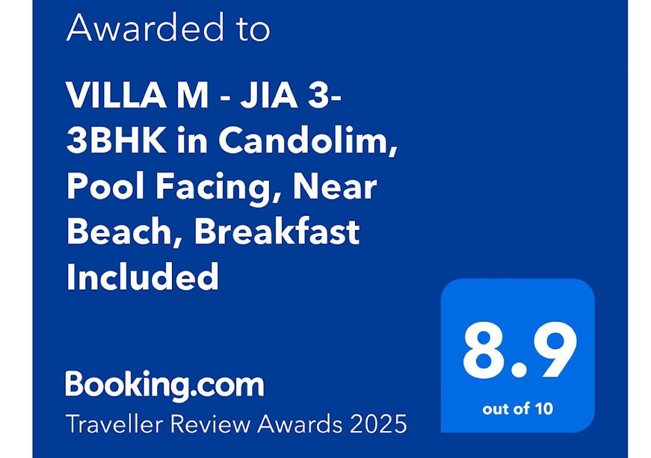 Villa M - Jia 3- 3Bhk In Candolim, Pool Facing, Near Beach, Breakfast Included Luaran gambar