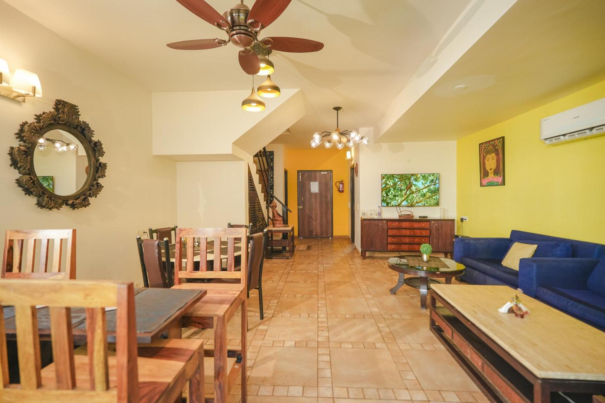 Villa M - Jia 3- 3Bhk In Candolim, Pool Facing, Near Beach, Breakfast Included Luaran gambar